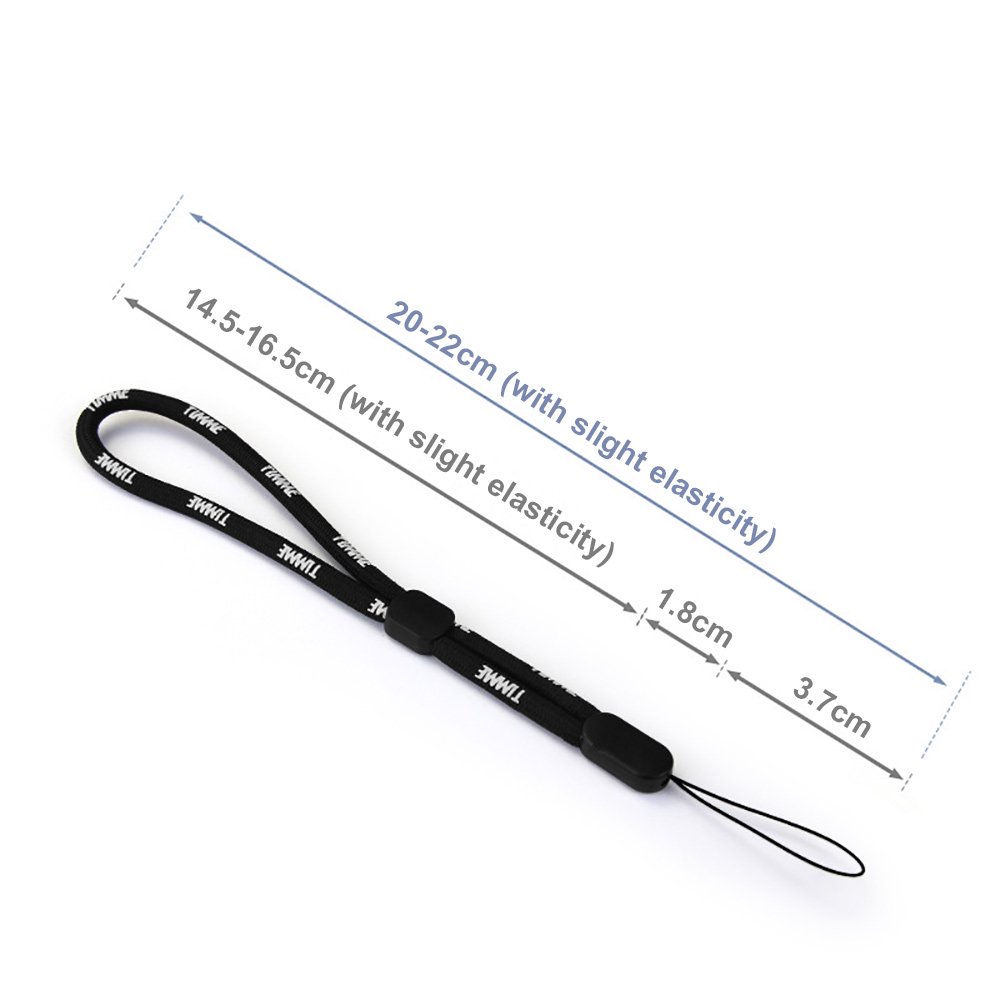 Outdoor Travel Climbing Lanyard Nylon Cell Mobile Lanyard Phone Strap Wrist Rope With Tab Patch