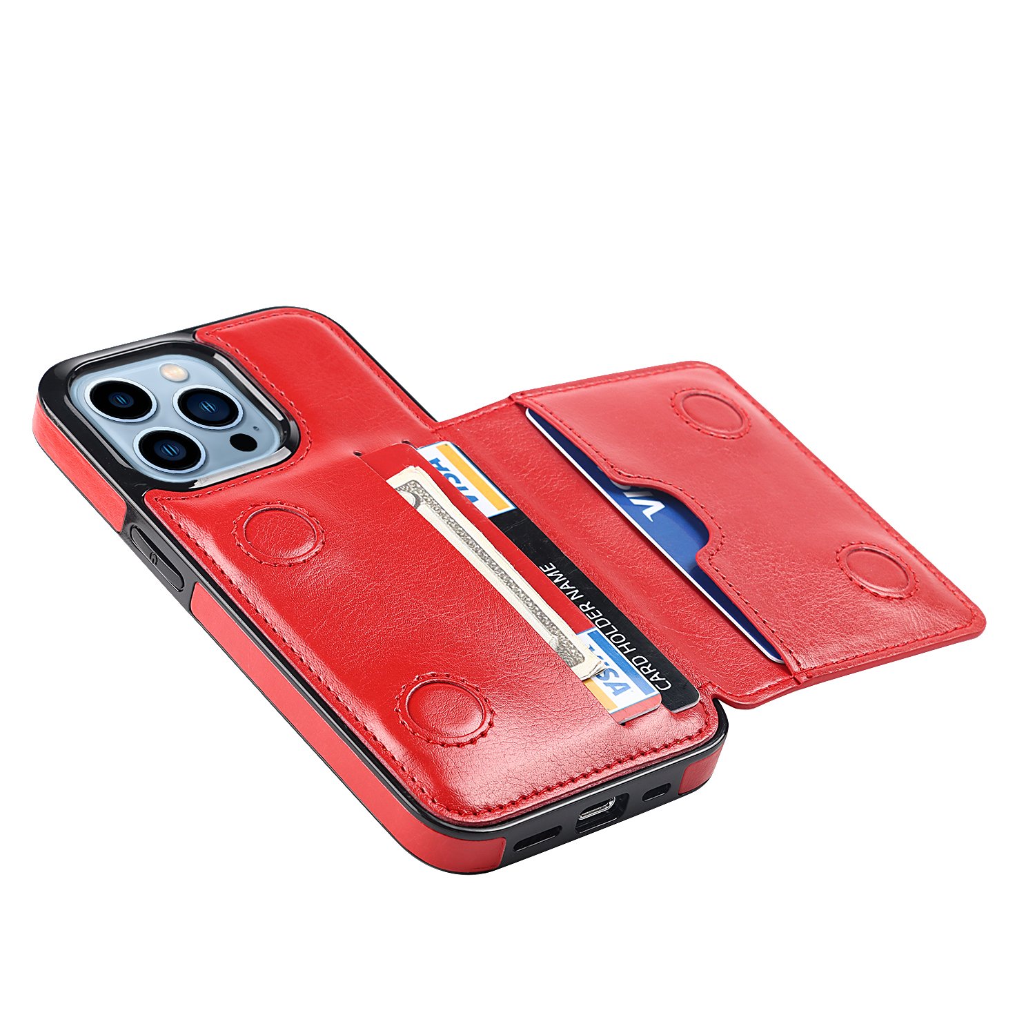 Hot Selling Luxury PU Leather Back Cover Protective Mobile Phone Case For iPhone 14 15 pro max 13 pro max case cover