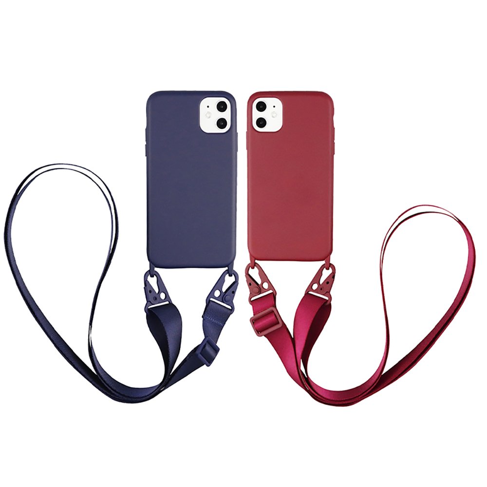 High Quality Shockproof Cover with Crossbody Strap iPhone 15/14/13/12/16 Pro Max Lanyard Compatible with Samsung