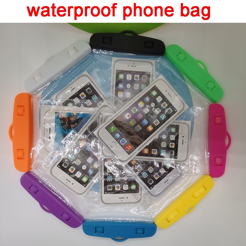 Silicone Mobile Phone Bags pouch Cover Custom Waterproof For Apple Iphone 6 7 8 x Xr Xs 11 12 13 Pro Max Phone Case Swimming PVC