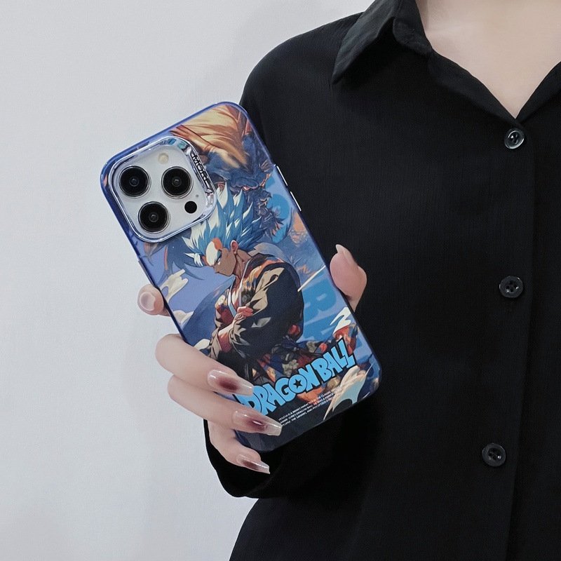 Animation Dragonball Mobile Phone Case For iPhone 16 15 14 13 12 Pro max Cartoon Wukong Printing Acrylic Shockproof Back Cover