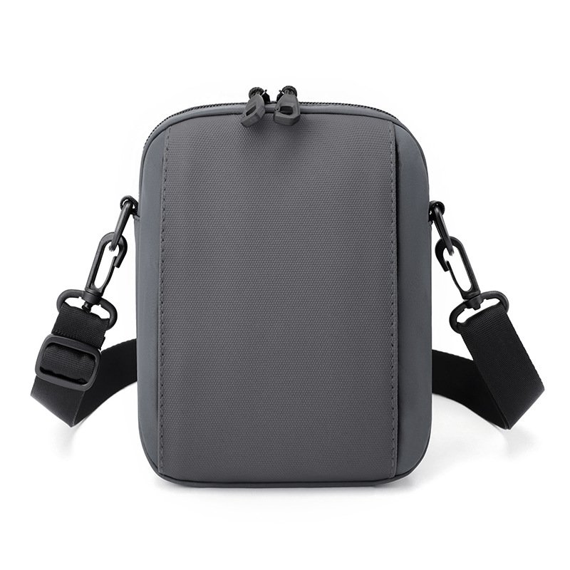 Custom printed logo mens designer messenger bag men's crossbody two tone leather box shape shoulder bag side bags for men
