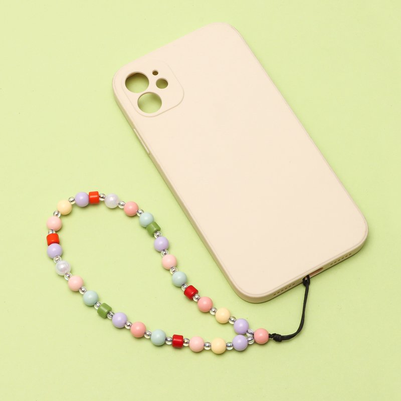 Colorful Pearl Phone strap Acrylic Chain For Bags Chain handbag Strap Acrylic Bag Chains DIY phone lanyard