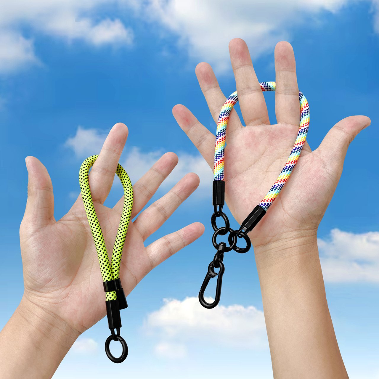 Nylon Mobile Phone Chain Adjustable Phone Charm With Lanyard Patch Anti-lost Chain Cellphone Strap For iPhone 16 15 14 pro max