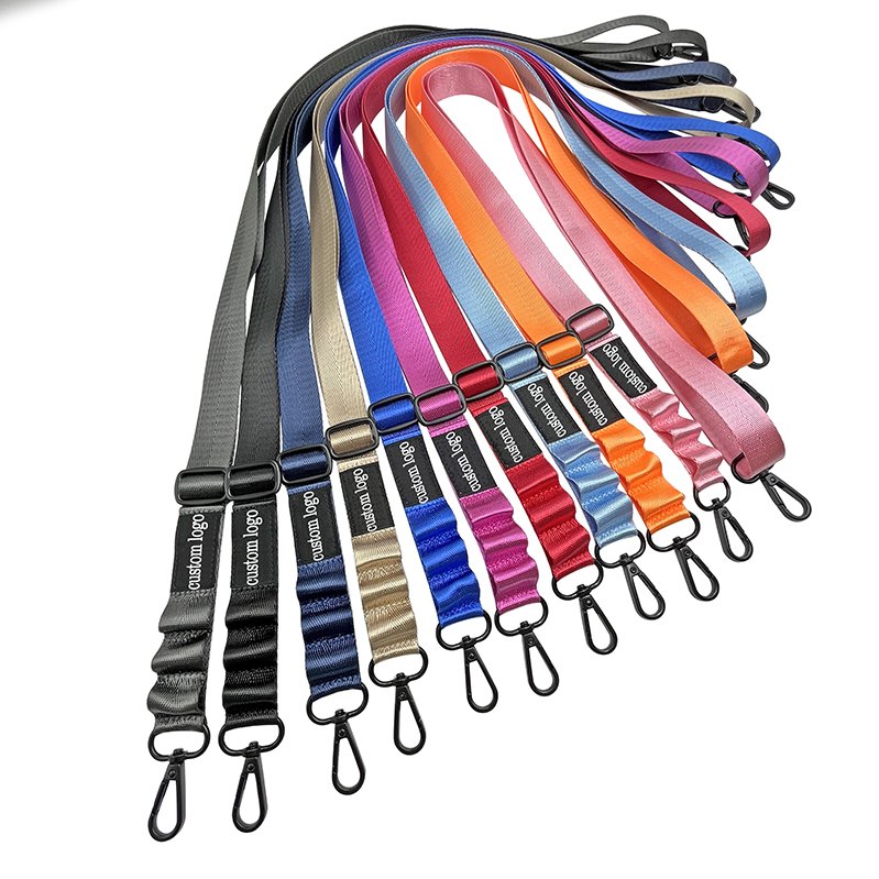 Any Size Custom Printed Logo Lanyard Keychain Neck Polyester Strap Printed Sublimation Custom Mobile Phone Straps