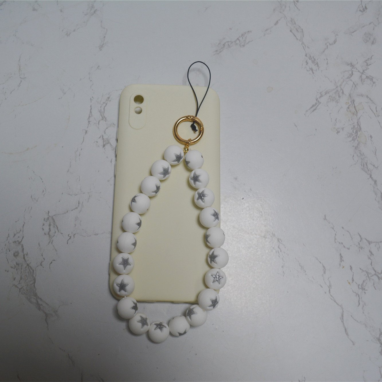 White mobile phone strap Silicone chain wrist strap phone case phone case strap Silicone bag chain for Girl and Boy