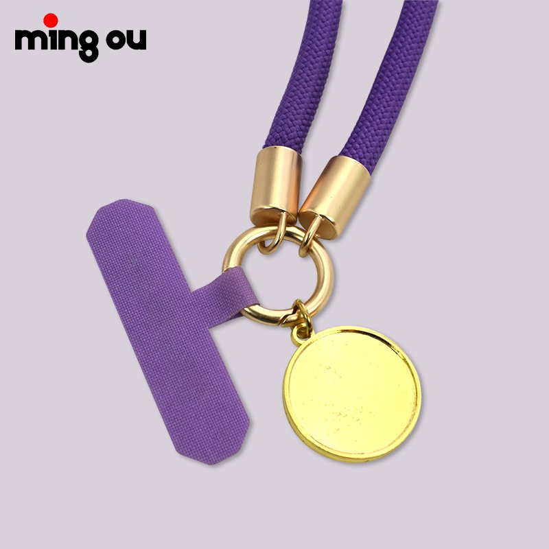 Personalized Made Custom Mobile Phone Accessories Universal Crossbody Cell Phone Neck Strap with Sublimation Charm