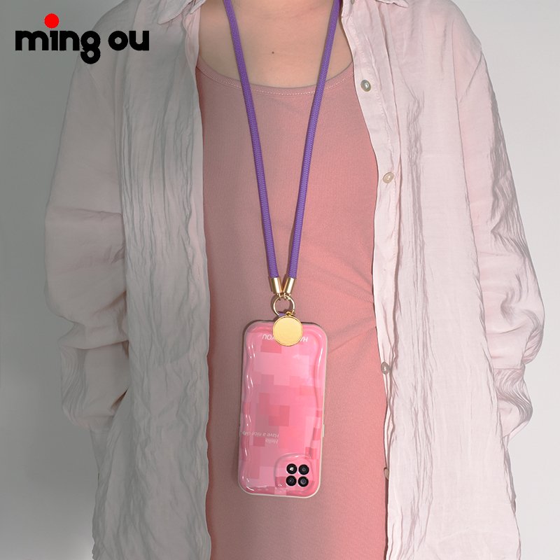 Personalized Made Custom Mobile Phone Accessories Universal Crossbody Cell Phone Neck Strap with Sublimation Charm