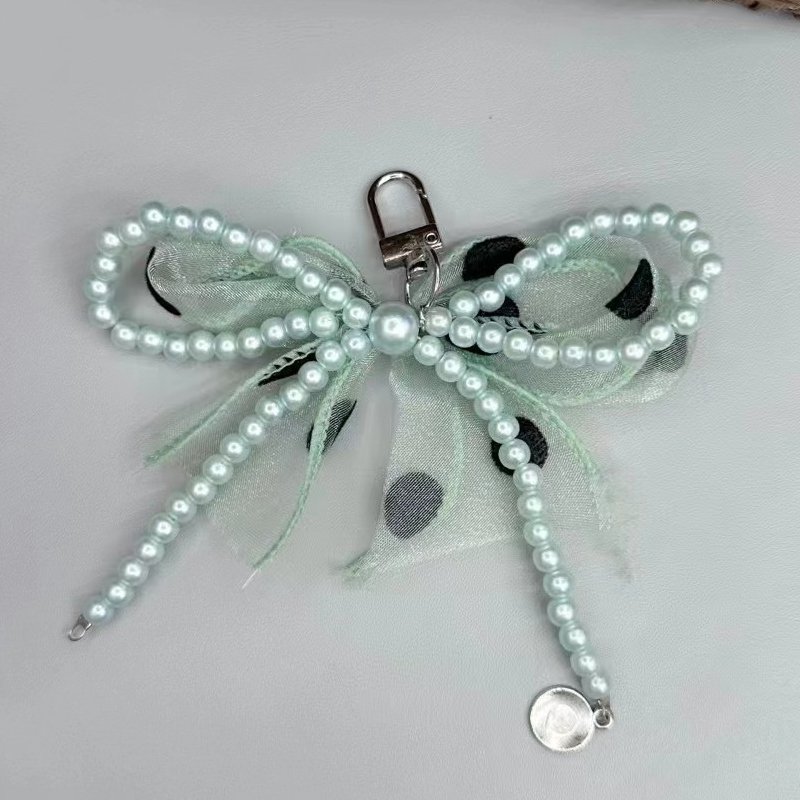 Pearl Bow Bracelet Phone Case Lanyard Portable Lanyard Anti-loss High Appearance Level New Mobile Phone Lanyard Chain