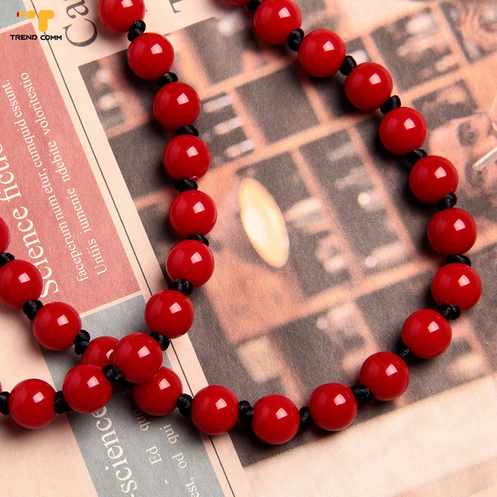 Hot Selling Long Colorful Wooden Bead Strap Crossbody Portable Mobile Phone Chain