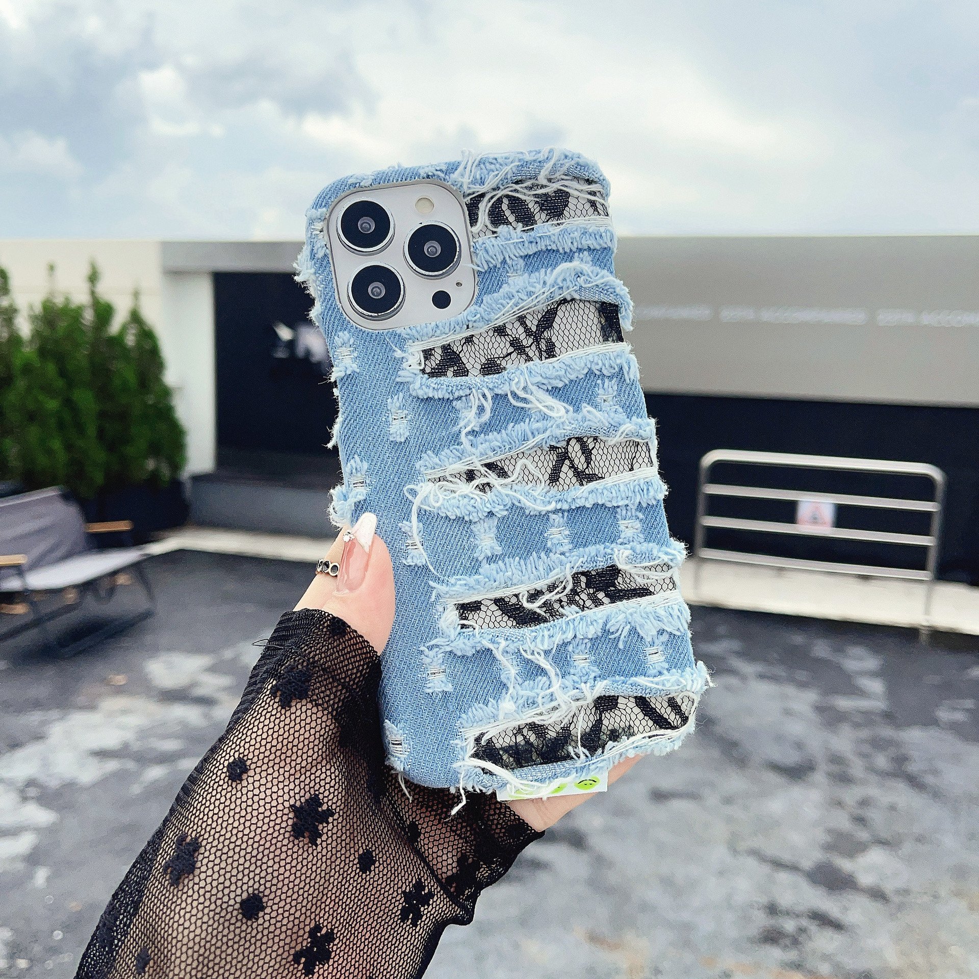 Creative Design Cover for iphone 15 pro max denim torn phone case for iphone 11 12 13 14 15 Case