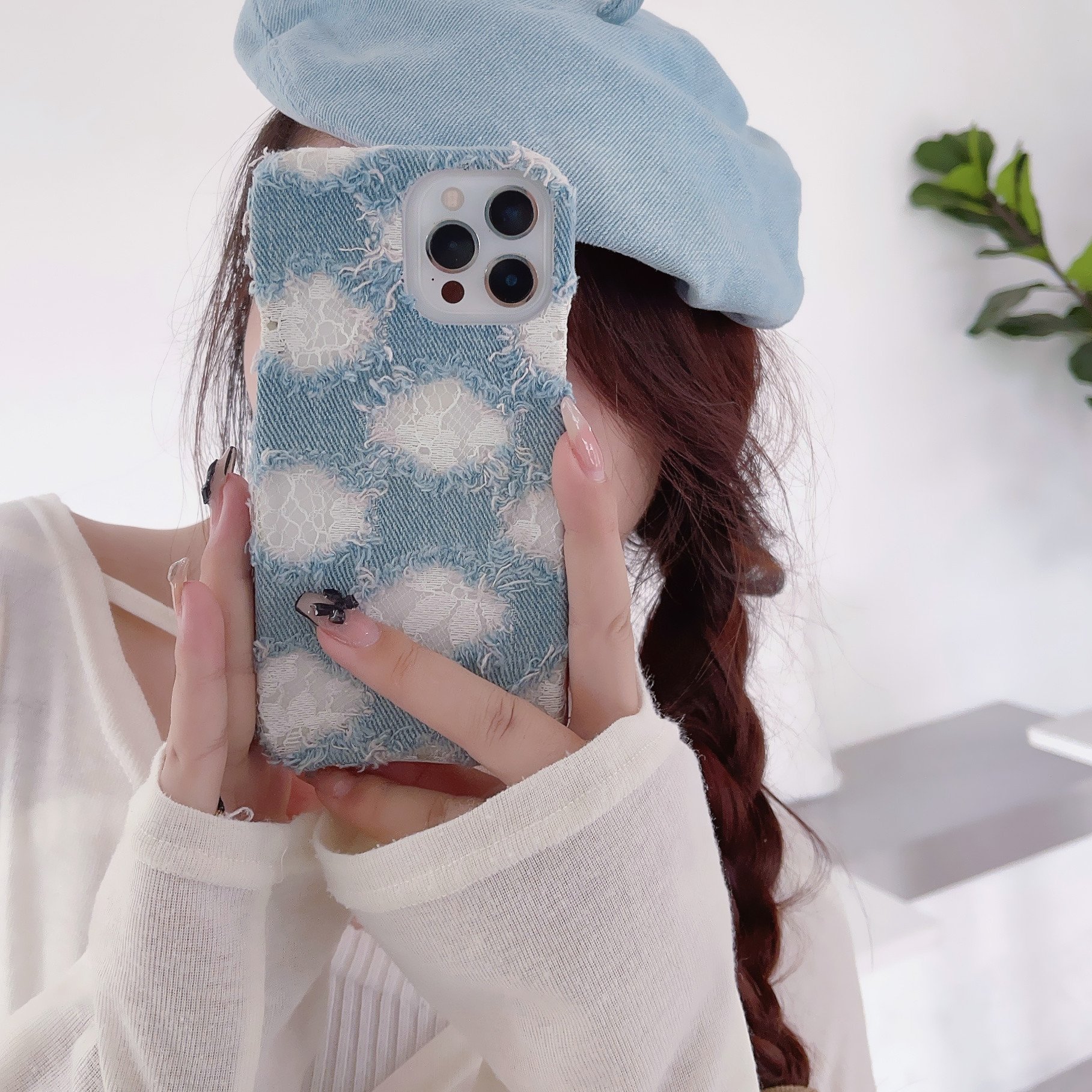 Creative Design Cover for iphone 15 pro max denim torn phone case for iphone 11 12 13 14 15 Case