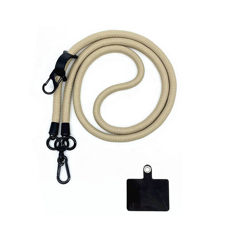 wholesale high quality 10mm durable polyester universal rope mobile cell phone neck cross body strap chain string lanyard patch