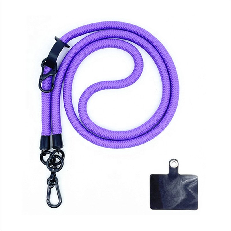 wholesale high quality 10mm durable polyester universal rope mobile cell phone neck cross body strap chain string lanyard patch