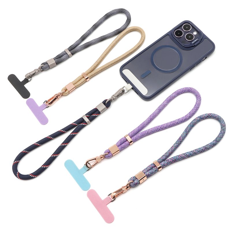 New Fashion Multi-color With Mobile Phone Lanyard Wrist Strap Multi-functional Convenient Wrist Rope Pure Hand-woven Lanyard