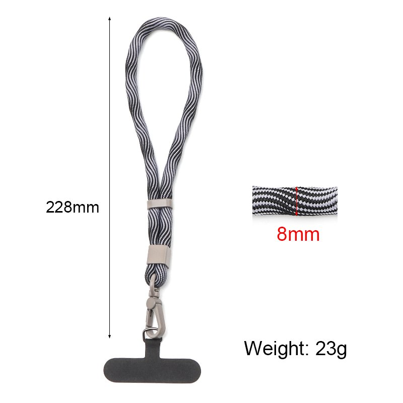 New Fashion Multi-color With Mobile Phone Lanyard Wrist Strap Multi-functional Convenient Wrist Rope Pure Hand-woven Lanyard