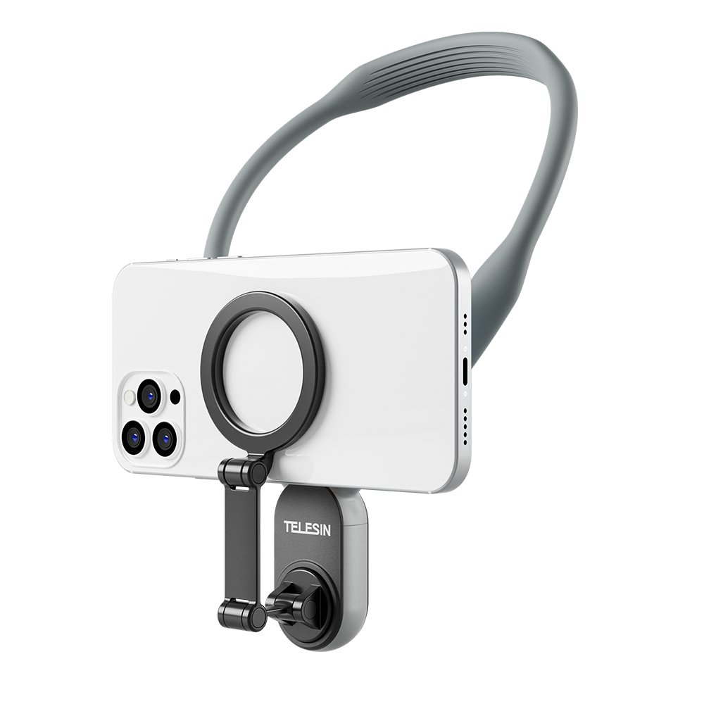 Magnetic neck phone stand Neck stand Hands-free chest for Vlog video recording and shooting tripods and selfies