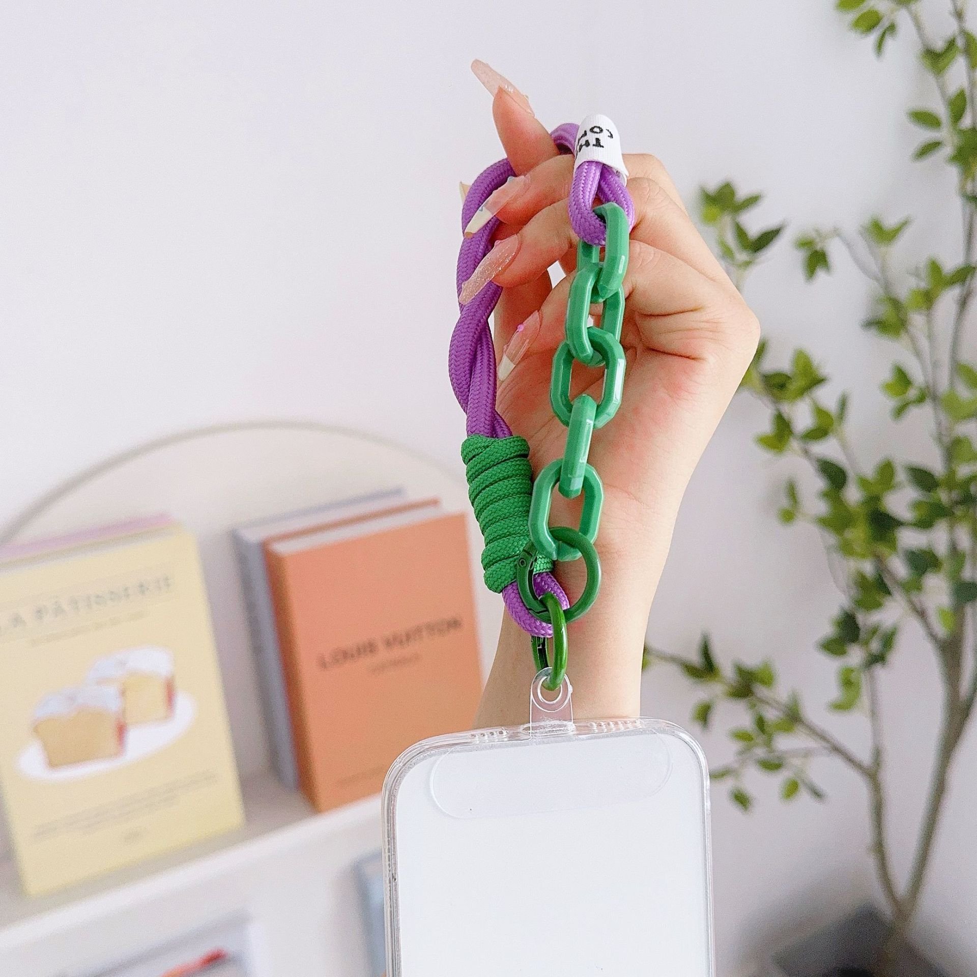 Korea Stylish Lanyard Colorful Phone Strap Bag Braided Strips Keycord Hanging Trousers Accessories Anti-loss Keychain Wrist Rope