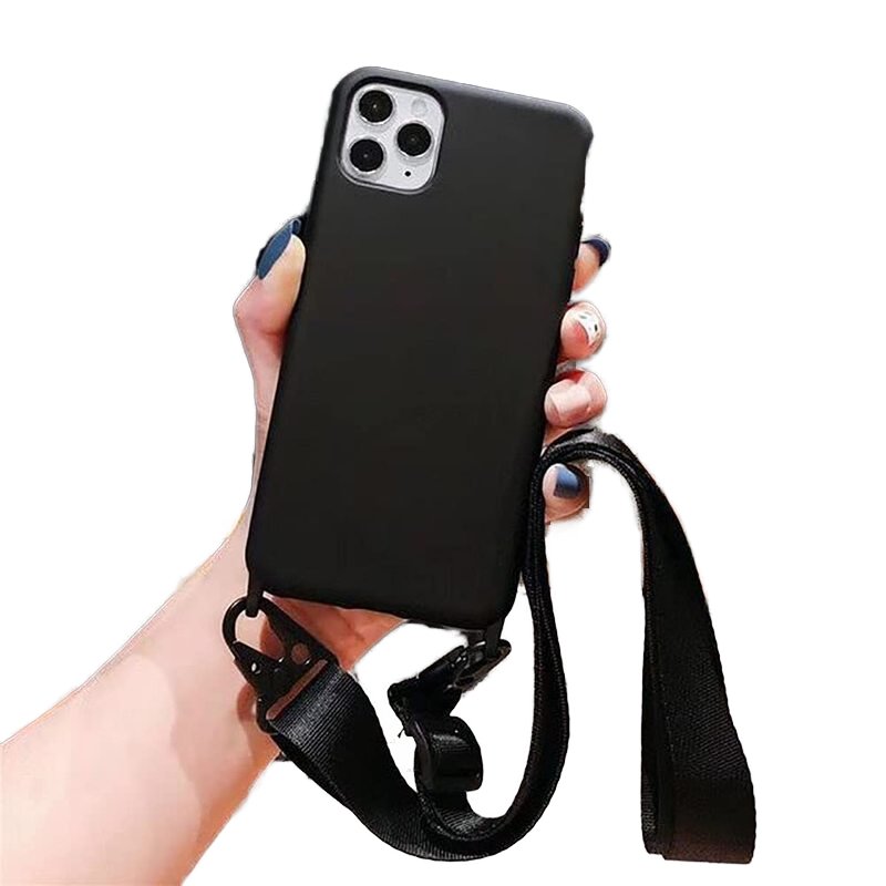 Custom Crossbody Wide Mobile Phone Case For iphone Necklace Logo Patch Adjustable Long Universal Cell Phone Strap Phone Lanyard
