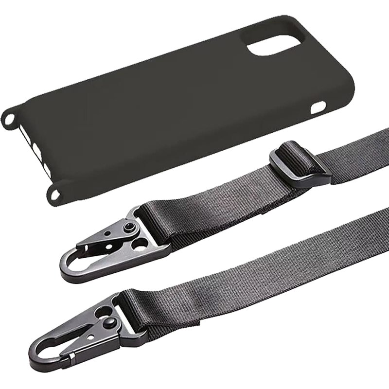 Custom Crossbody Wide Mobile Phone Case For iphone Necklace Logo Patch Adjustable Long Universal Cell Phone Strap Phone Lanyard