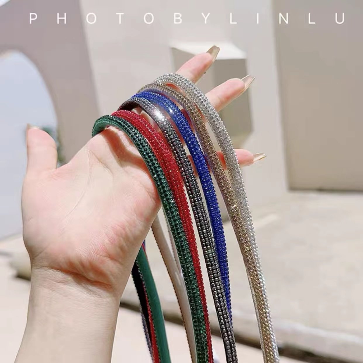 80cm Luxury Glitter Diamond TPU Nylon Strap Cute Hand-held Cell Phone Rope Accessory Leather Sling Mobile Phone Chain Cute Phone