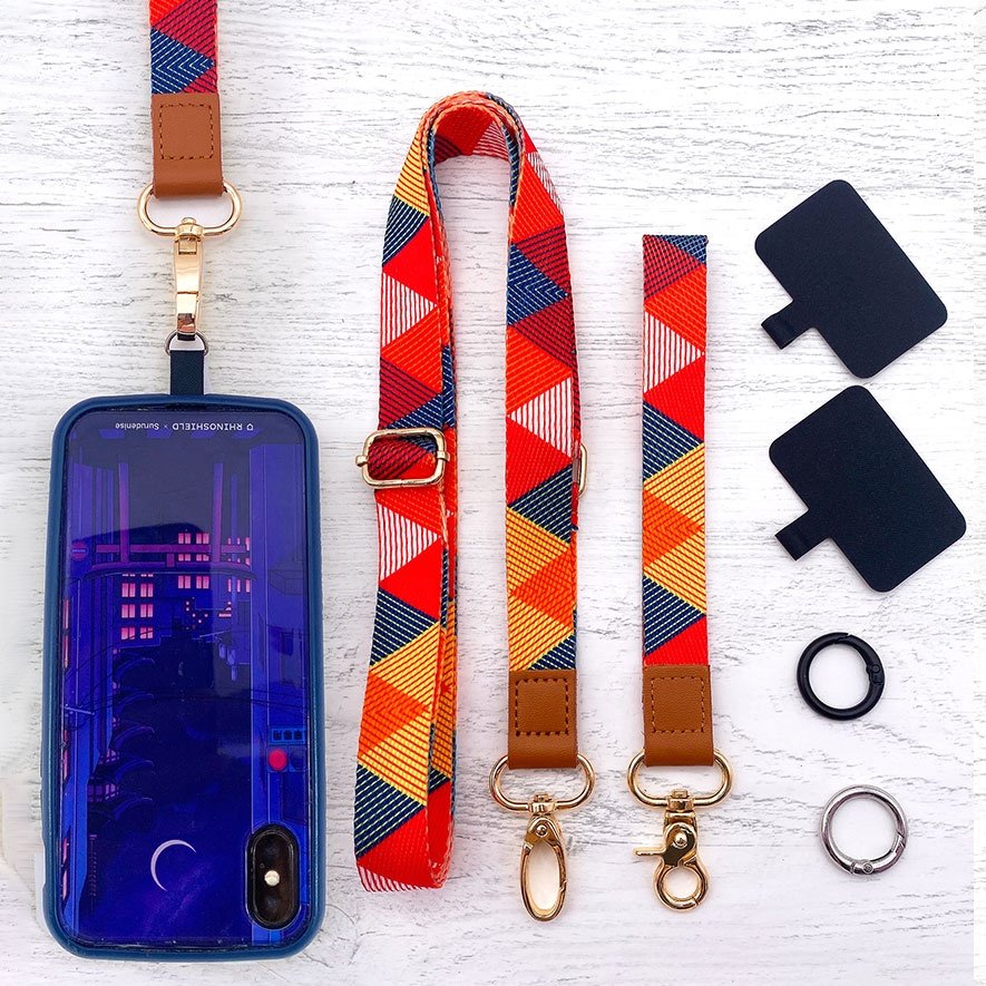 Universal Phone Lanyard With Wrist Strap Adjustable Crossbody Cell Phone Lanyard Neck Wrist Long Or Short With Lobster Clips