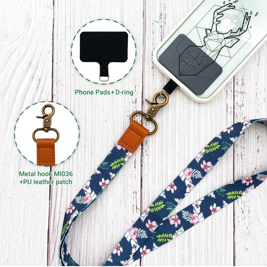 Universal Phone Lanyard With Wrist Strap Adjustable Crossbody Cell Phone Lanyard Neck Wrist Long Or Short With Lobster Clips
