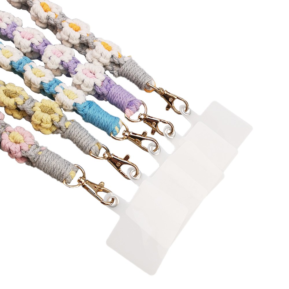 Manufacturer Custom Logo Pattern Cross Body Phone Necklace Phone Lanyard Universal Crossbody No Beads Cell Mobile Phone Straps