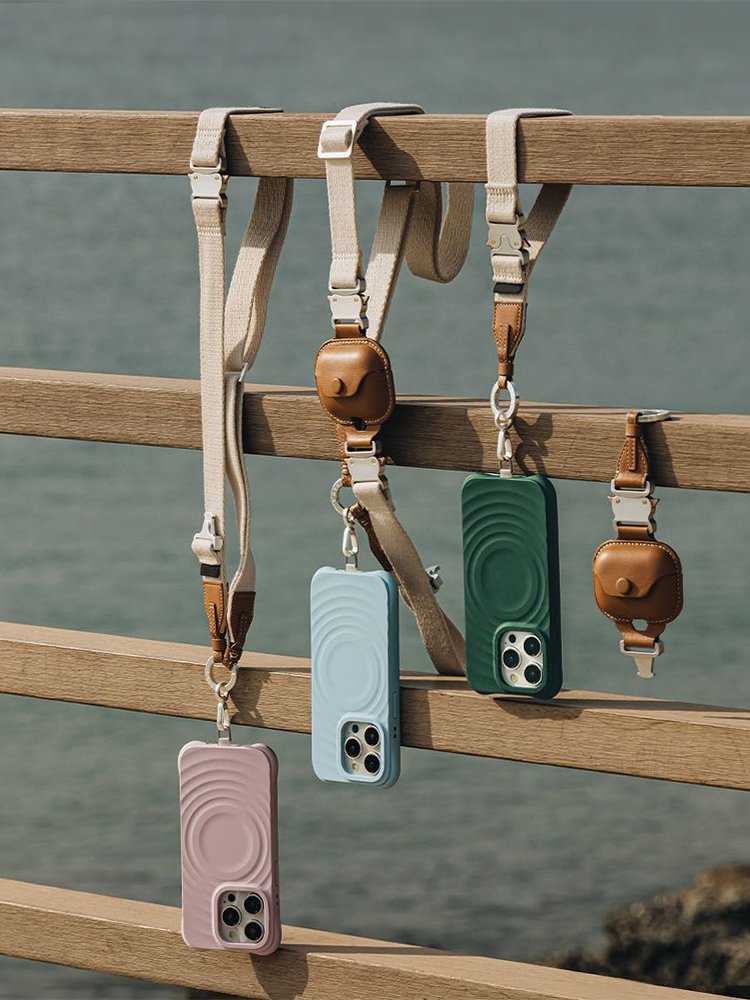 New multifunctional strap with leather earphone protective case for AirPods Pro earphone protective case/cover