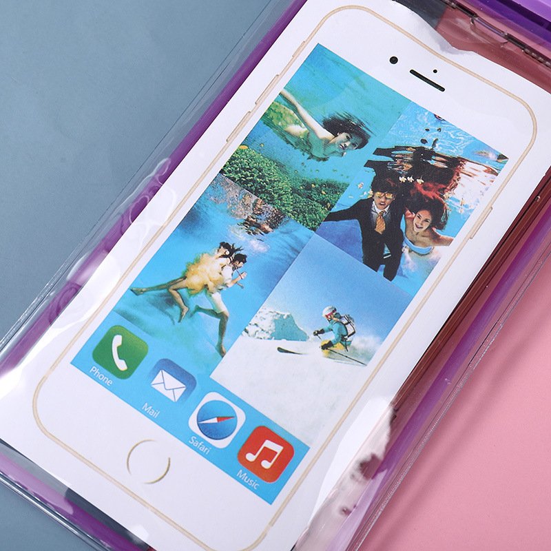 Pvc Luminous Mobile Phone Waterproof Bag Transparent Fluorescent Diving Case Touch Screen Sealed Swimming