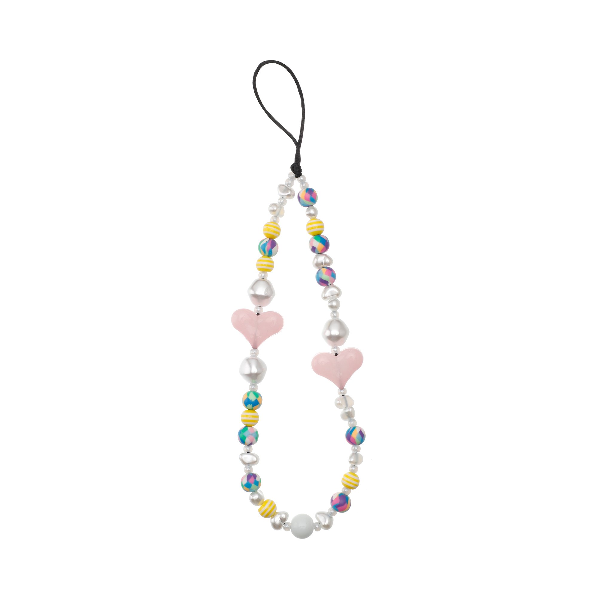ins Fashion Mobile Phone Lanyard Phone Chains Cubic Crystal Beaded Phone Charm Strap