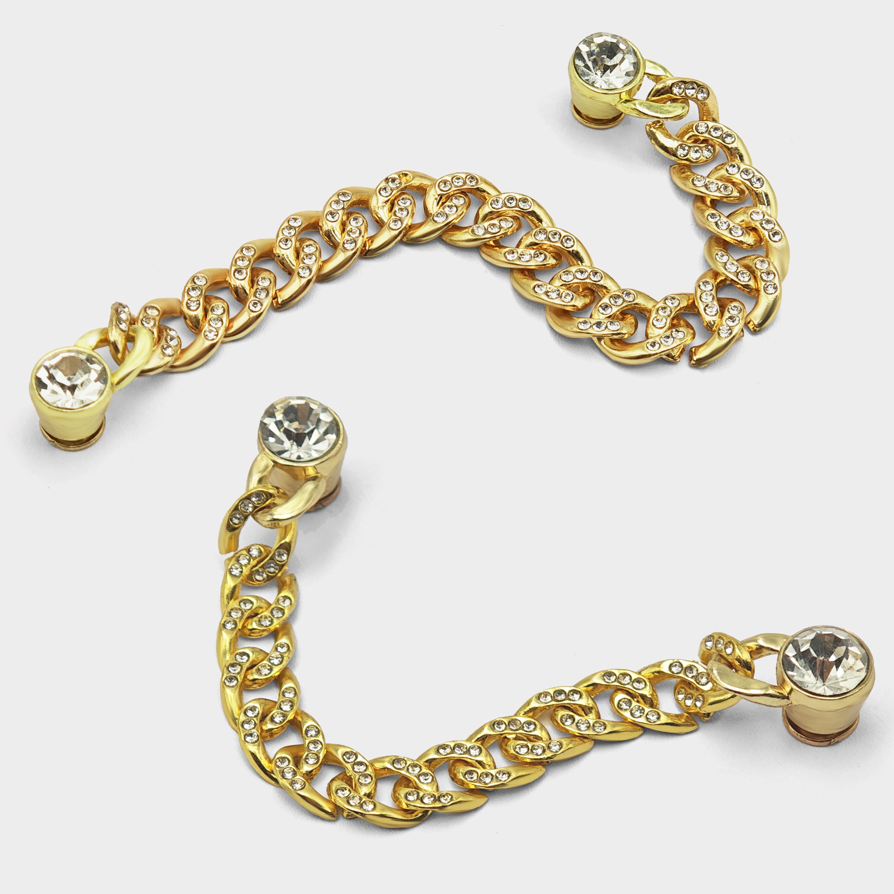 Rhinestone Chain Keychain For Hats Wallet Chain With Lobster Clasps Phone Case Chain
