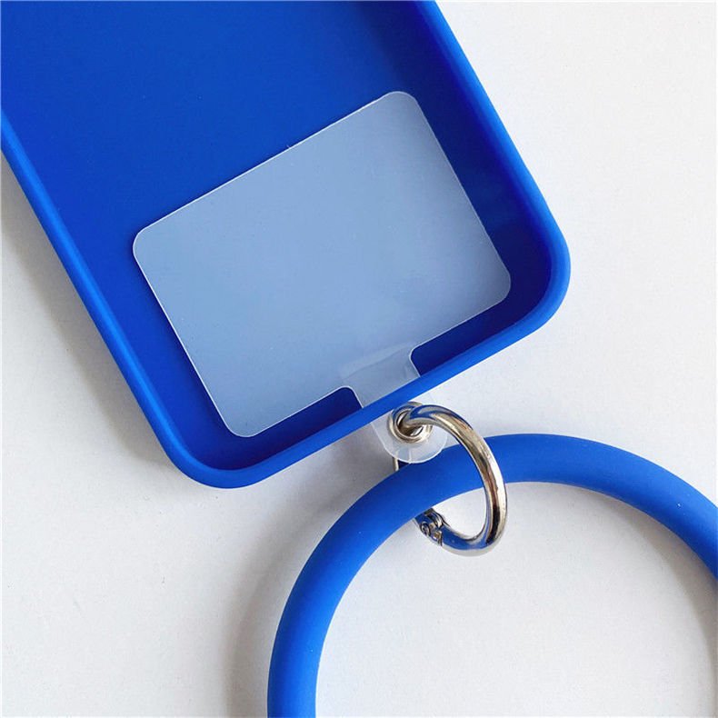 Wrist Heart Shaped Cell Phone Silicone Lanyard Strap Tether Patch Charms Loop Silicone Handle Silicone Mobile Phone Bracelet