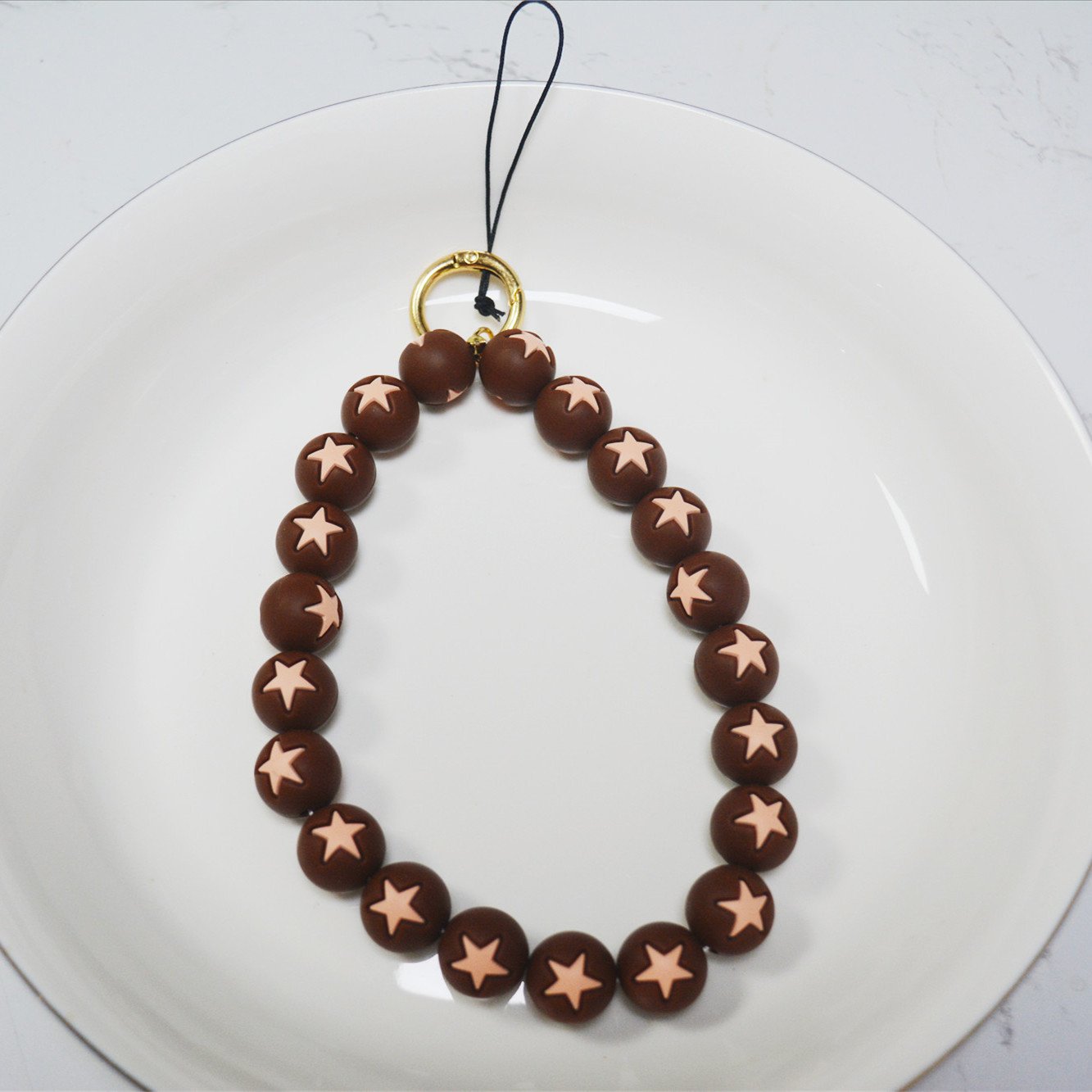 Silicone phone chain Popular Mobile Phone Chain Fashionable Simple Colorful Beaded Long Anti Loss Mobile Phone Chain