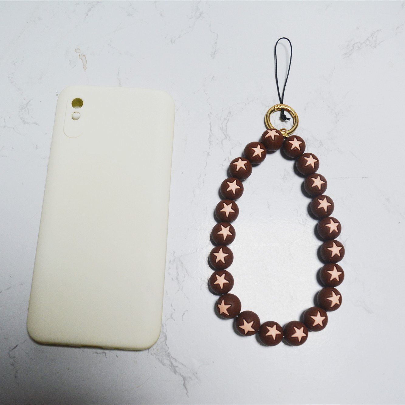 Silicone phone chain Popular Mobile Phone Chain Fashionable Simple Colorful Beaded Long Anti Loss Mobile Phone Chain