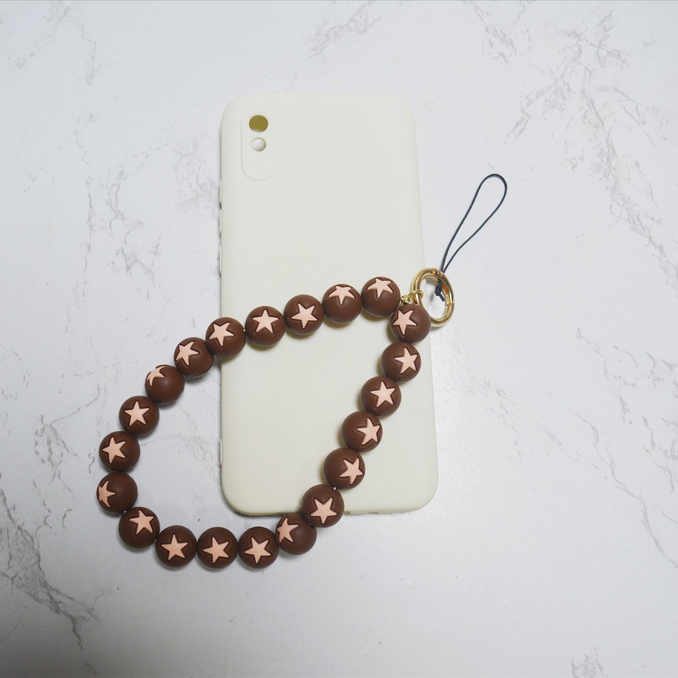 Silicone phone chain Popular Mobile Phone Chain Fashionable Simple Colorful Beaded Long Anti Loss Mobile Phone Chain