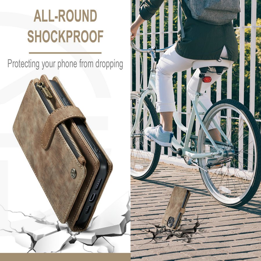 Zipper Wallet Case For iphone 14 Pro Max 15 13 12 11 Mini X XS XR max 7 8 Plus Leather Flip Card Phone Bag for iPhone 16 Cover