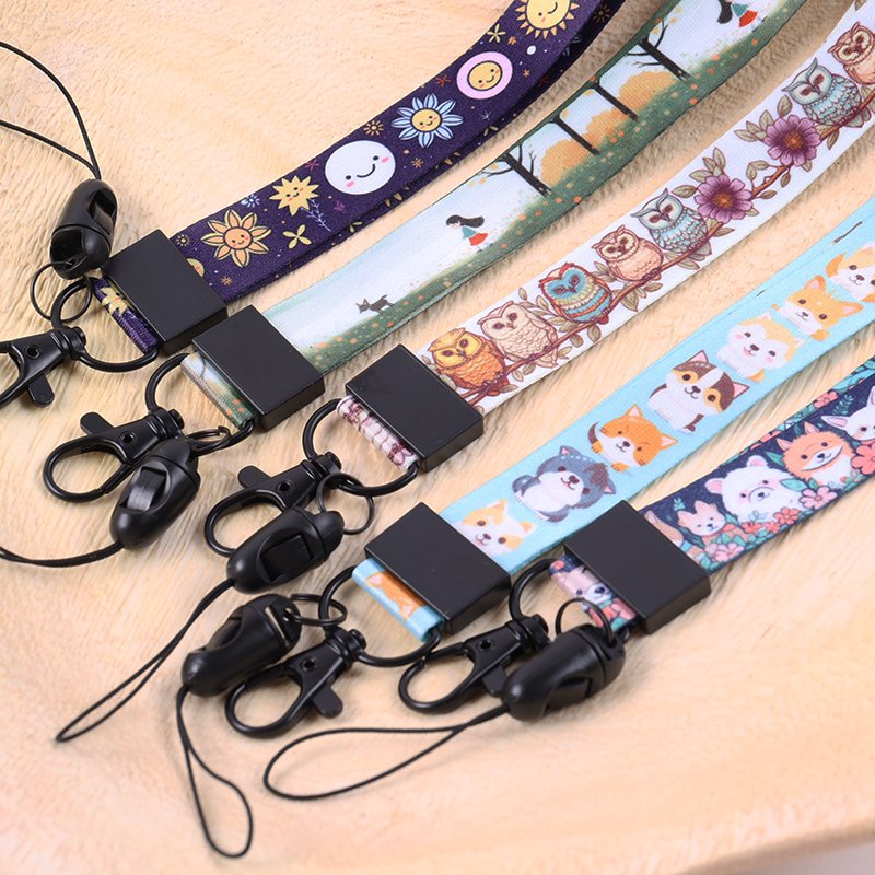 In Stock Lanyard Wholesale Colorful Exhibition ID Mobile Long Phone Lanyard Neck Strap And Short Lanyard