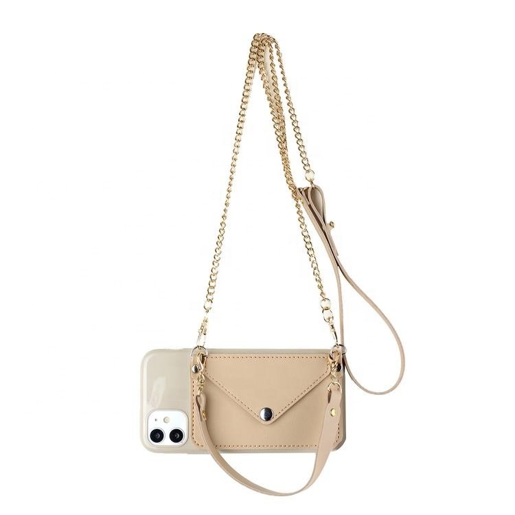 PU Leather Cell Phone Case and Wallet Designer Phone Purse Bag with Flap Snap Pocket and Adjustable Strap for iPhone 16