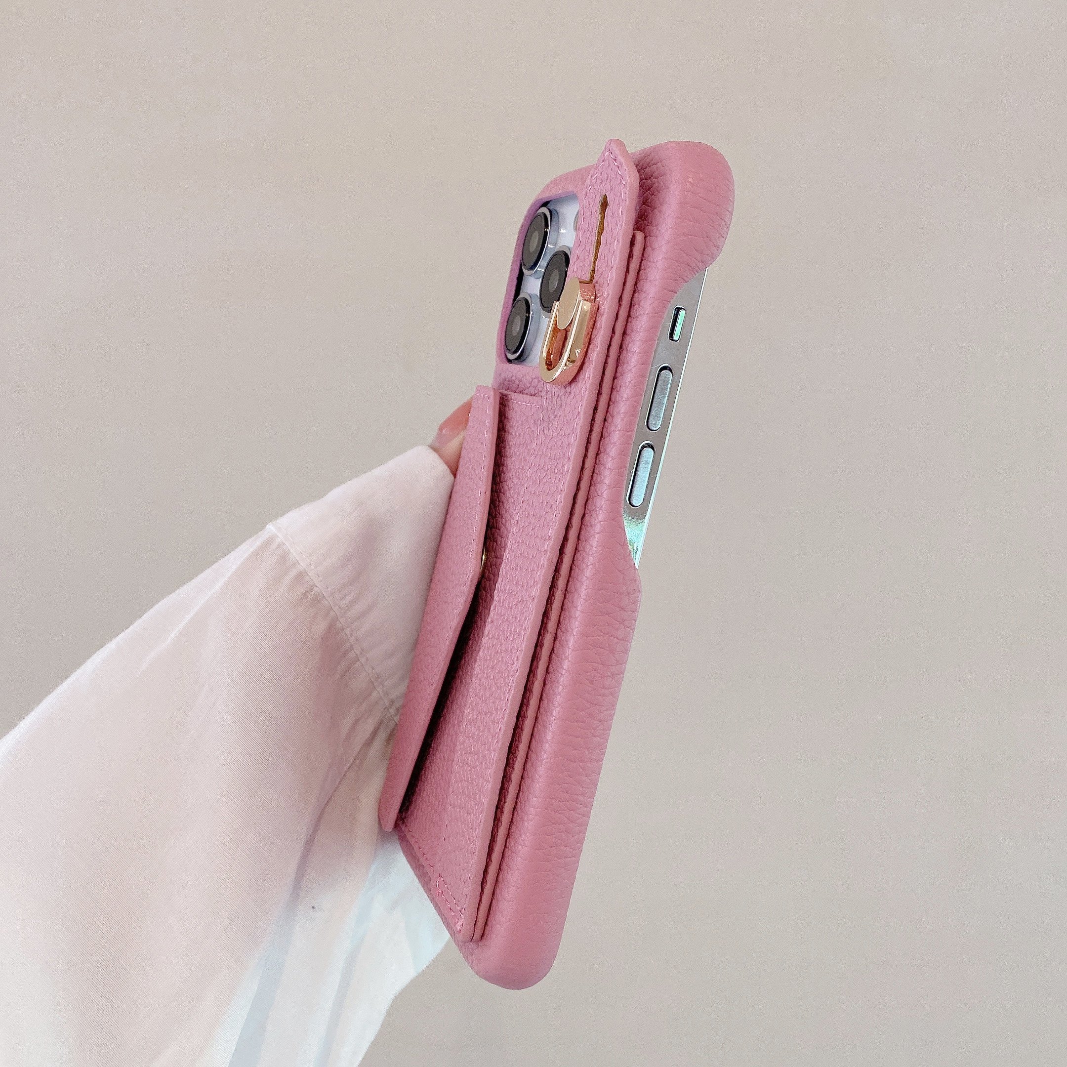 New Trend For iPhone 15 Samsung S24 ultra pro max leather phone case For xiaomi 14 mobile phone accessory Card Holder and pouch