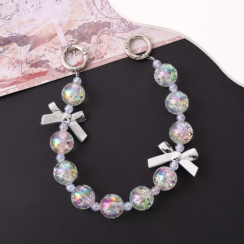 Popular Customized Waist Lanyard Cord String Strap Universal Mobile Charm Hook Cell Phone Charms Beads for Airpods Cover