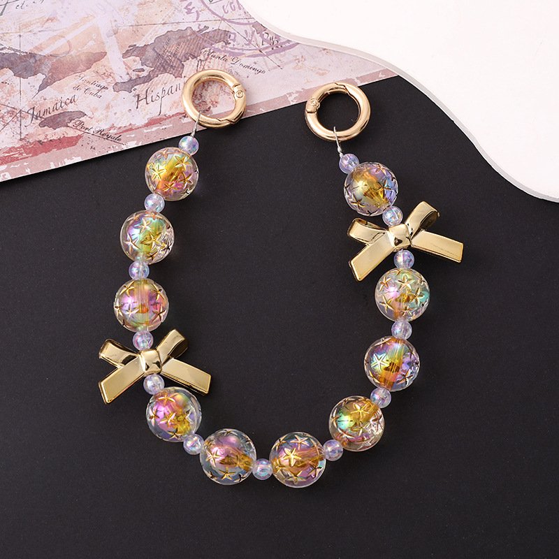 Popular Customized Waist Lanyard Cord String Strap Universal Mobile Charm Hook Cell Phone Charms Beads for Airpods Cover