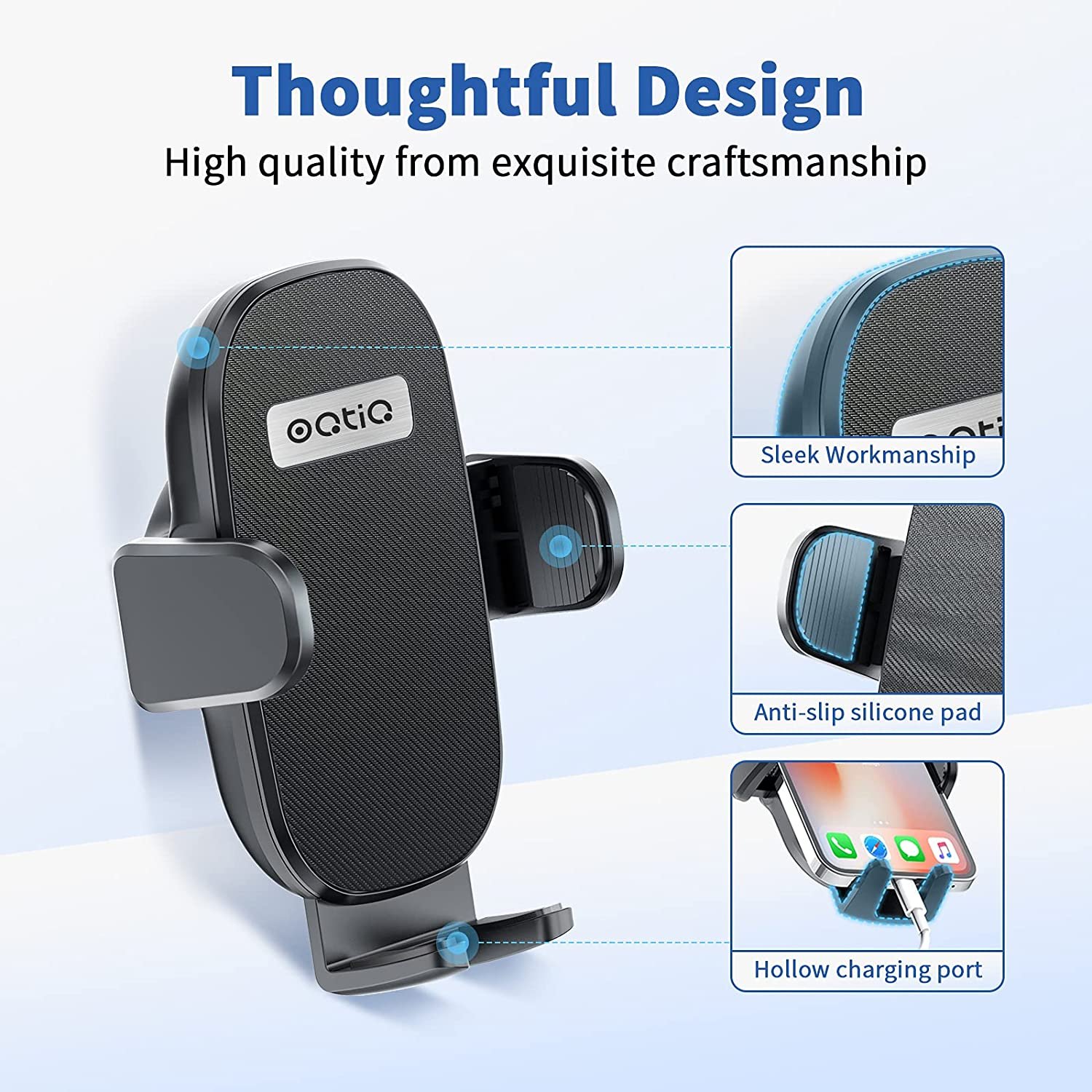 Universal Air Vent Phone Cradle Car Mount Phone Holders Stand Suction Cup For Windshield Dashboard Car Mobile Phone Holders