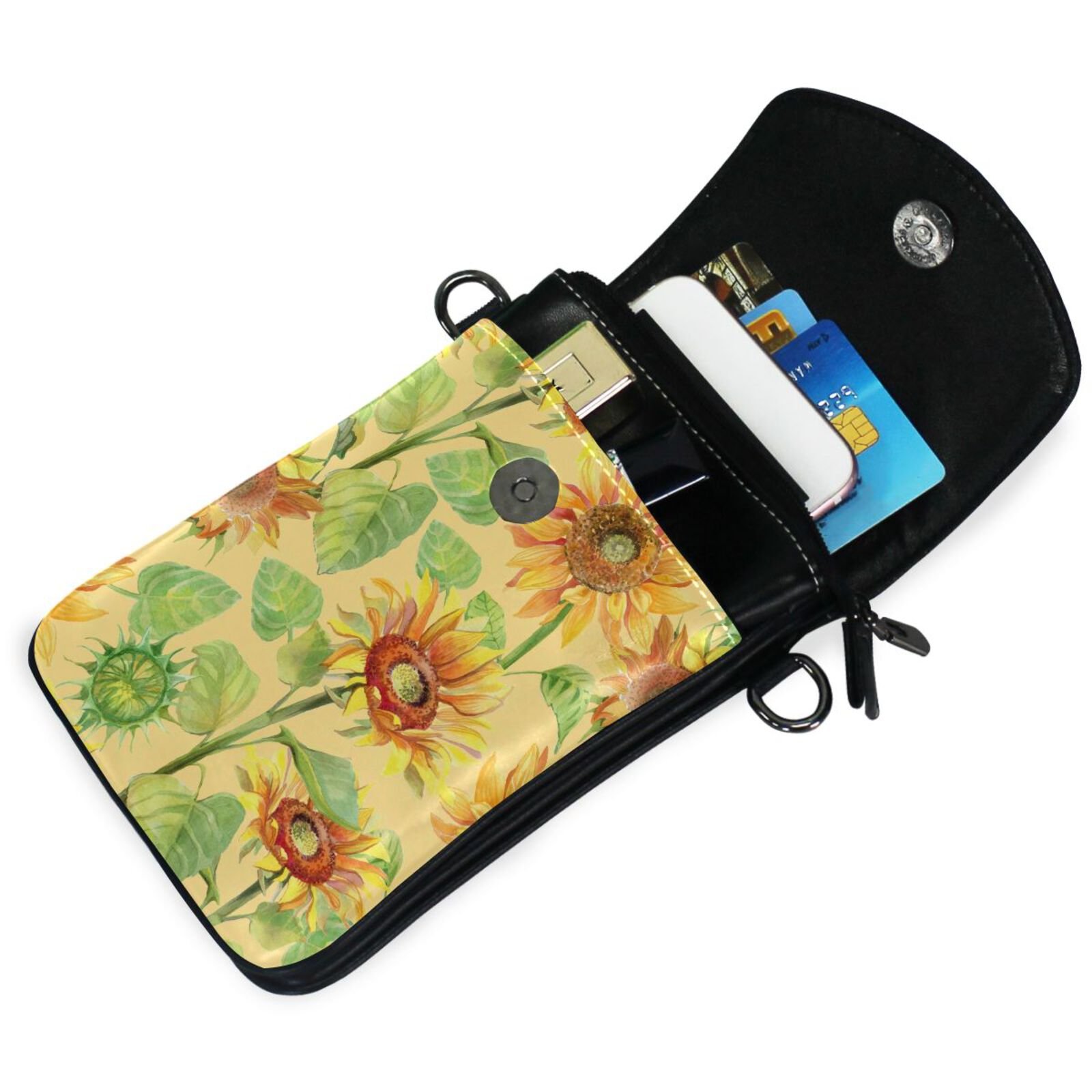 Custom Casual Leather Women Shoulder Strap Purse Mobile Phone Bag Small Messenger Bag