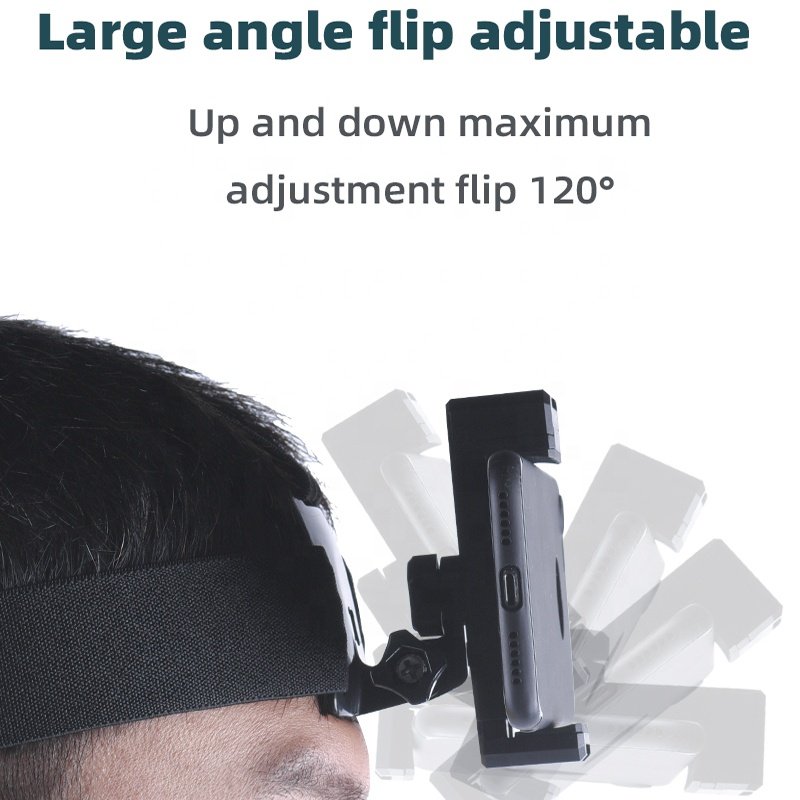 Smartphones Volg Accessories Universal Head Strap Mount Flexible Elastic Go Pro Headband Holder With Phone Clip Holder Bracket