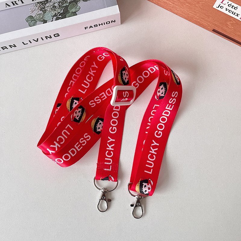 Adjustable Shoulder StrapColourful Mobile Phone Chain Made of Polyester