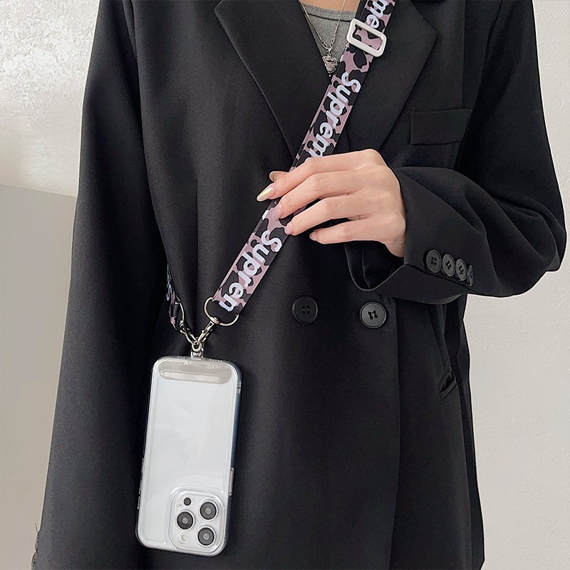 Adjustable Shoulder StrapColourful Mobile Phone Chain Made of Polyester