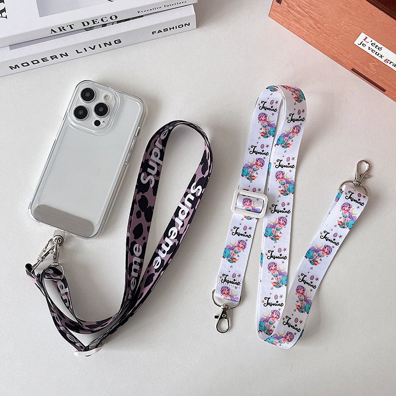 Adjustable Shoulder StrapColourful Mobile Phone Chain Made of Polyester