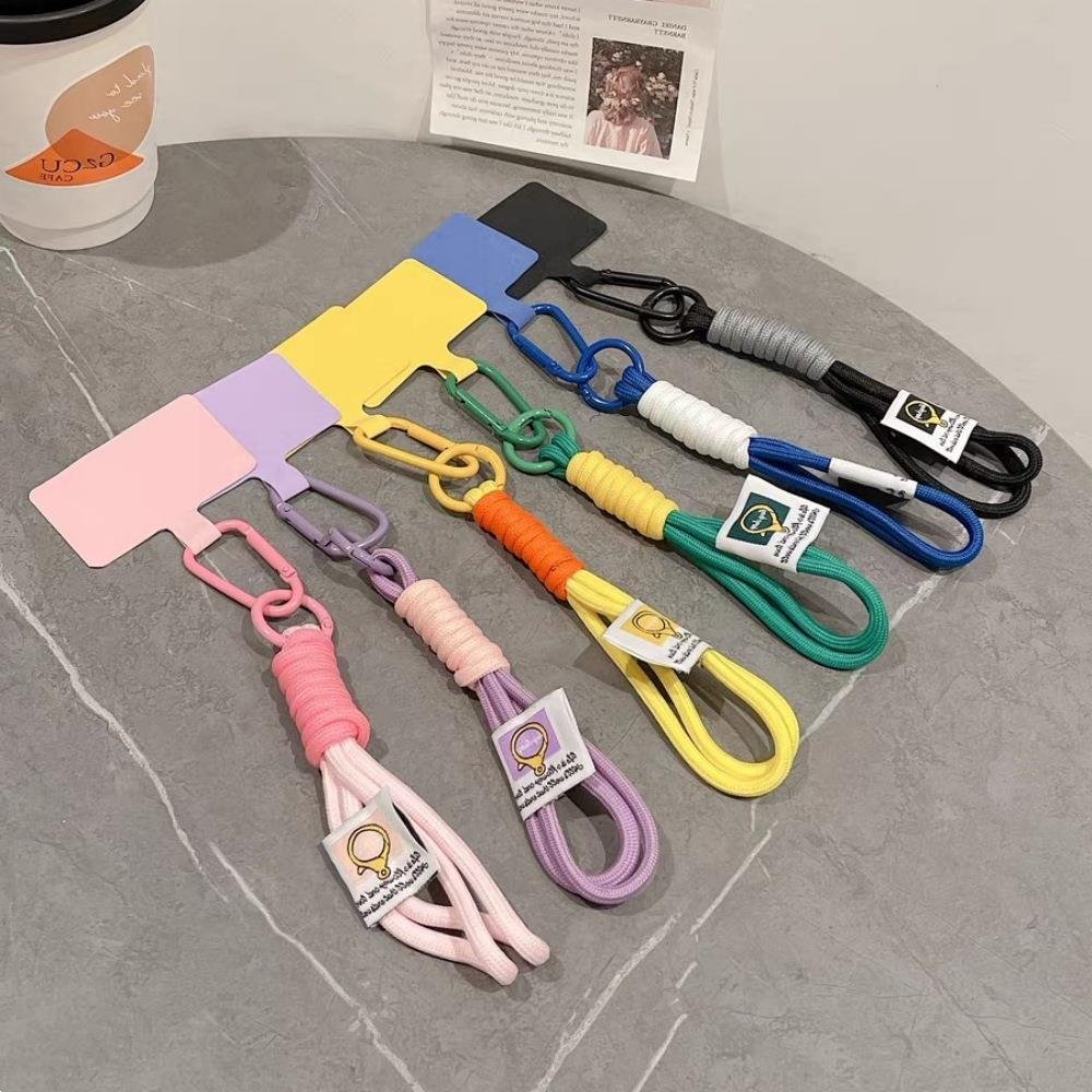Colorful Wrist Straps Hand Lanyard Cute Charms For Phone Accessories Chain Lanyard Keychain Key-cord Hanging Rope