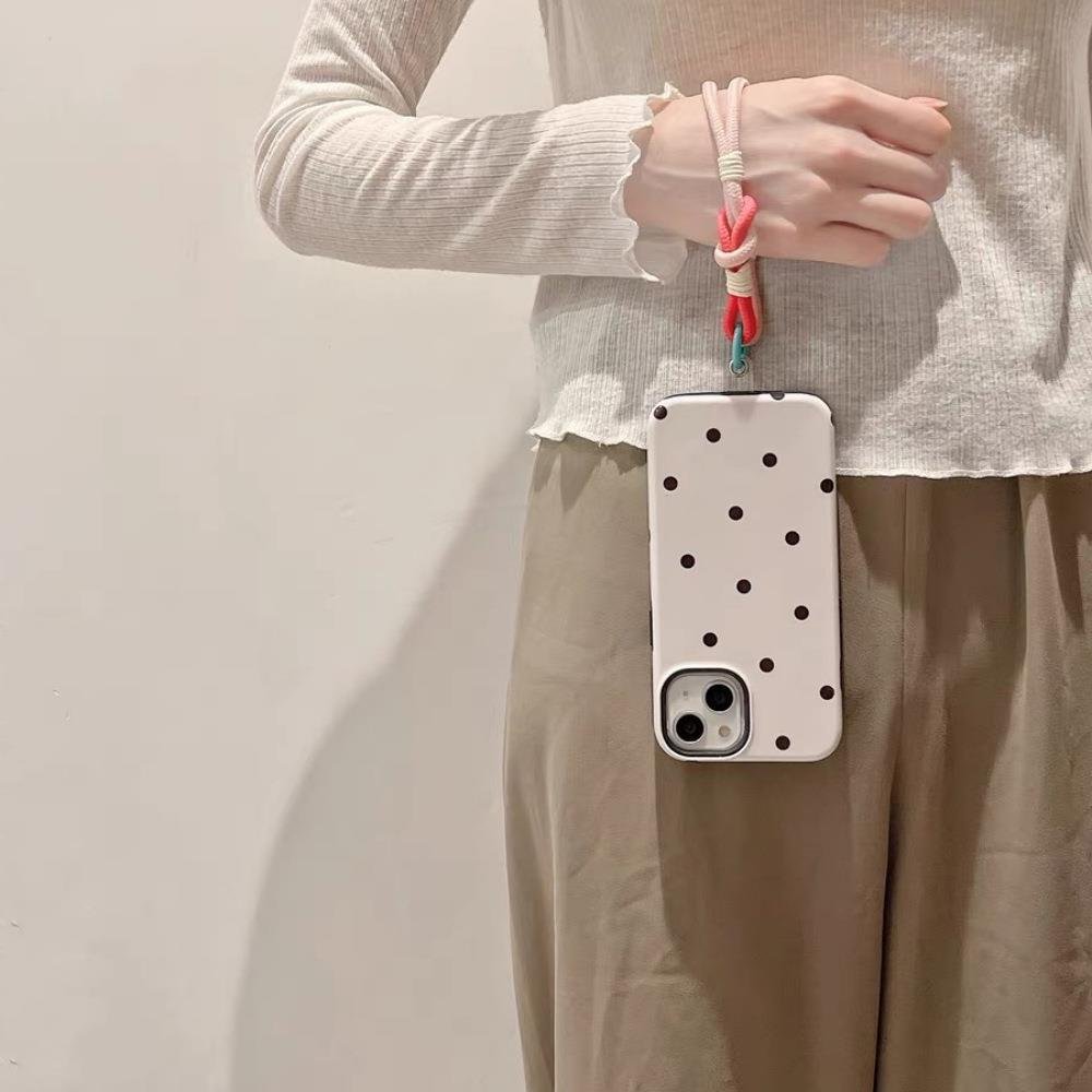 Colorful Wrist Straps Hand Lanyard Cute Charms For Phone Accessories Chain Lanyard Keychain Key-cord Hanging Rope